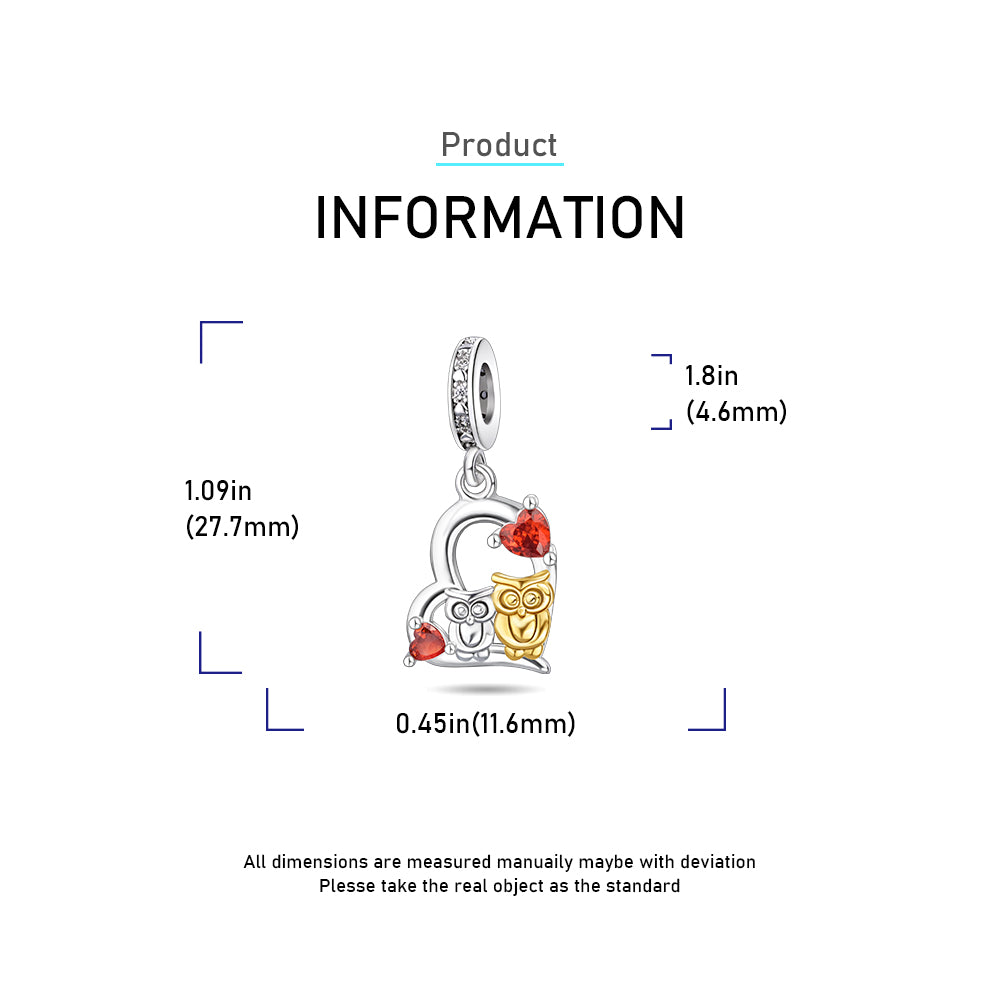 Little Owl Silver Charms silver charms Shopella