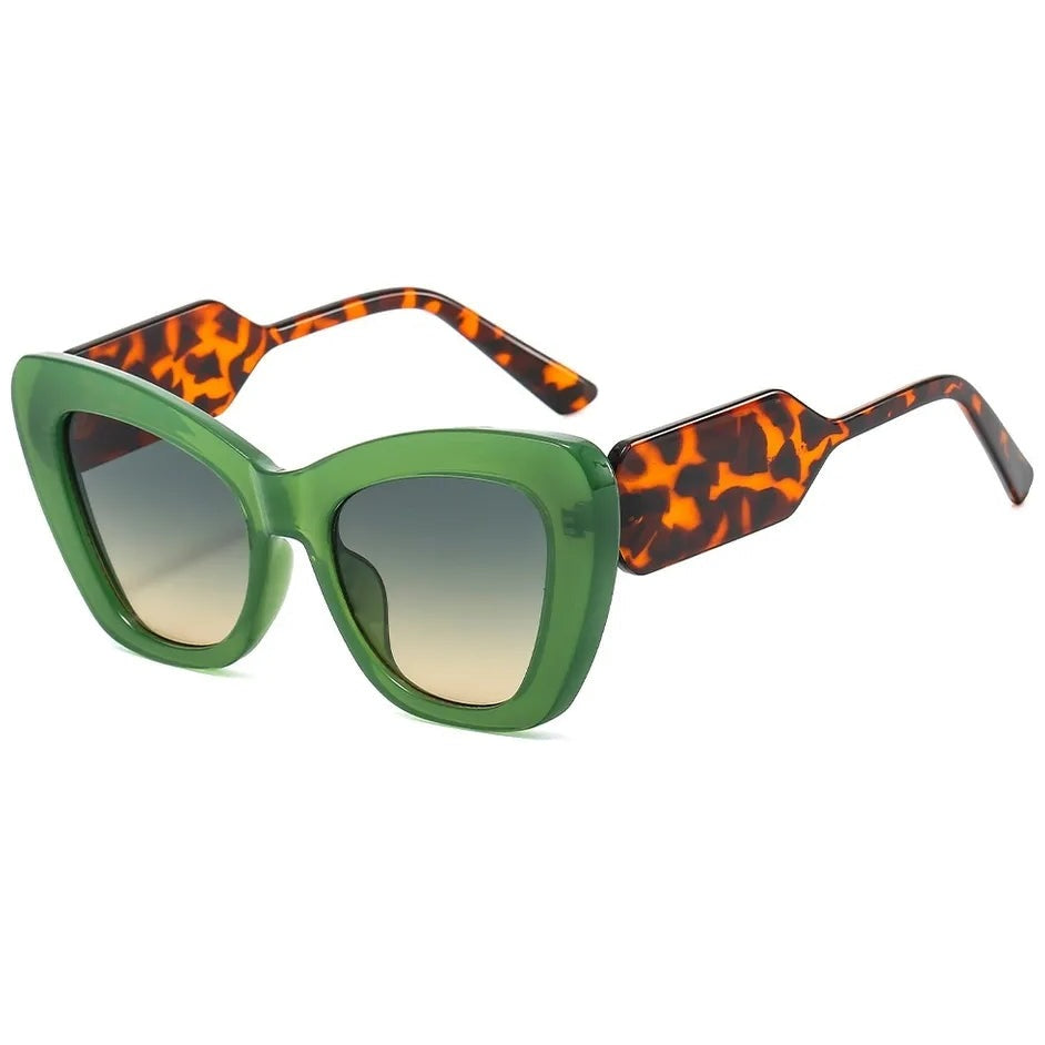 Green and Tortoiseshell Sunglasses accessories Shopella   