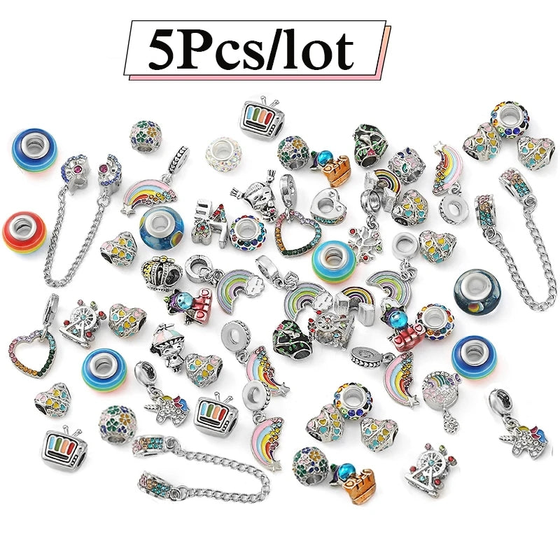 5pcs Colourful Fashion Charms Charms & pendants Shopella