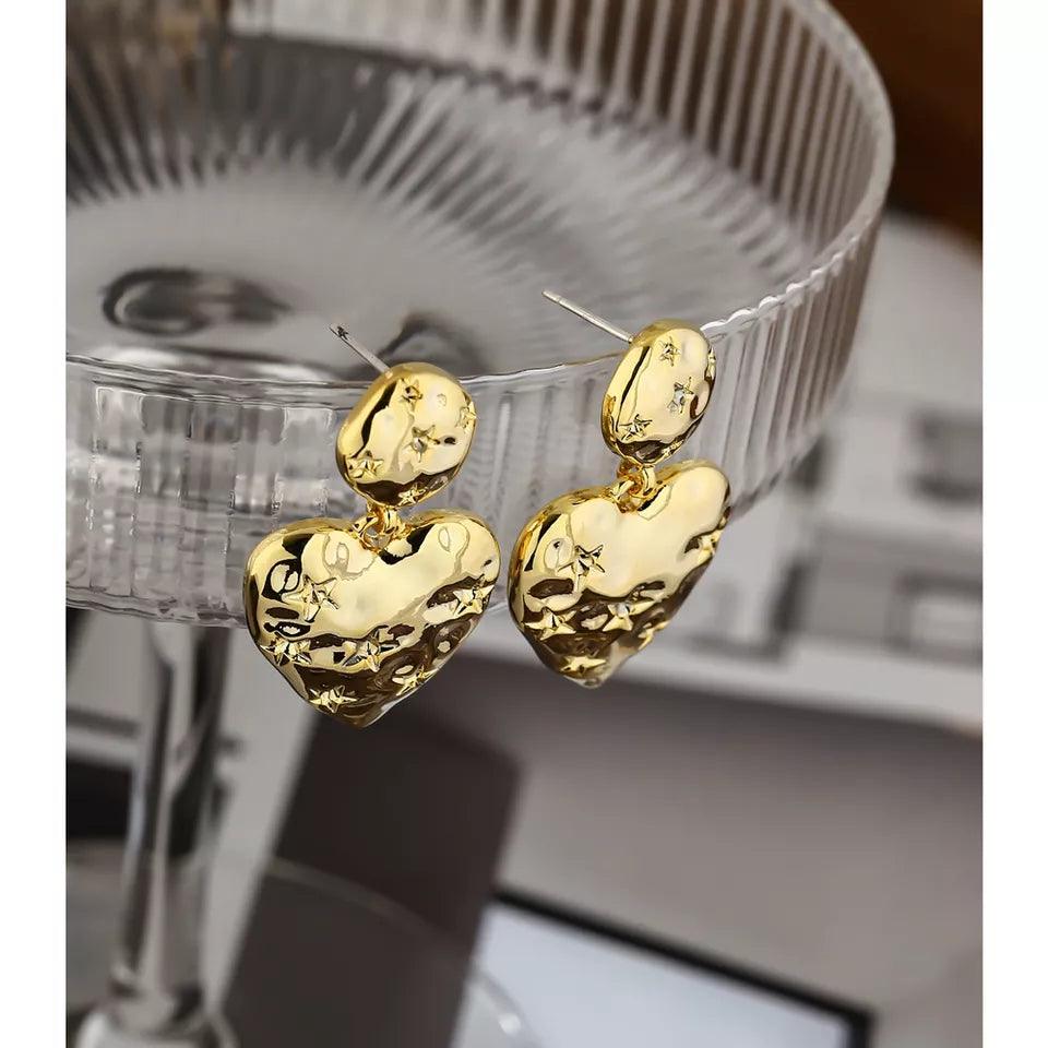 The Lorelei Love Heart Dangles earrings Shopella