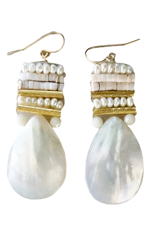 Bonnie Pearl boho Dangle Earrings jewellery Shopella   