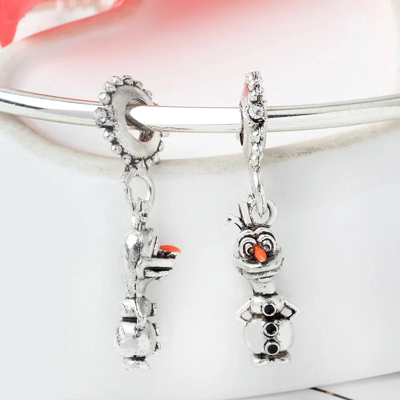 The Silver plated Olaf frozen Charm Charms & pendants Shopella