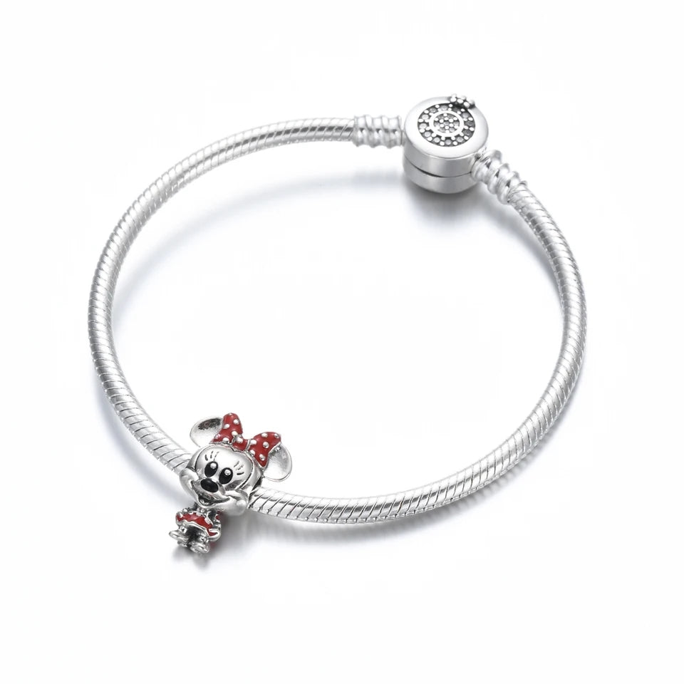 The Silver Plated Minnie Charm kids charms Shopella