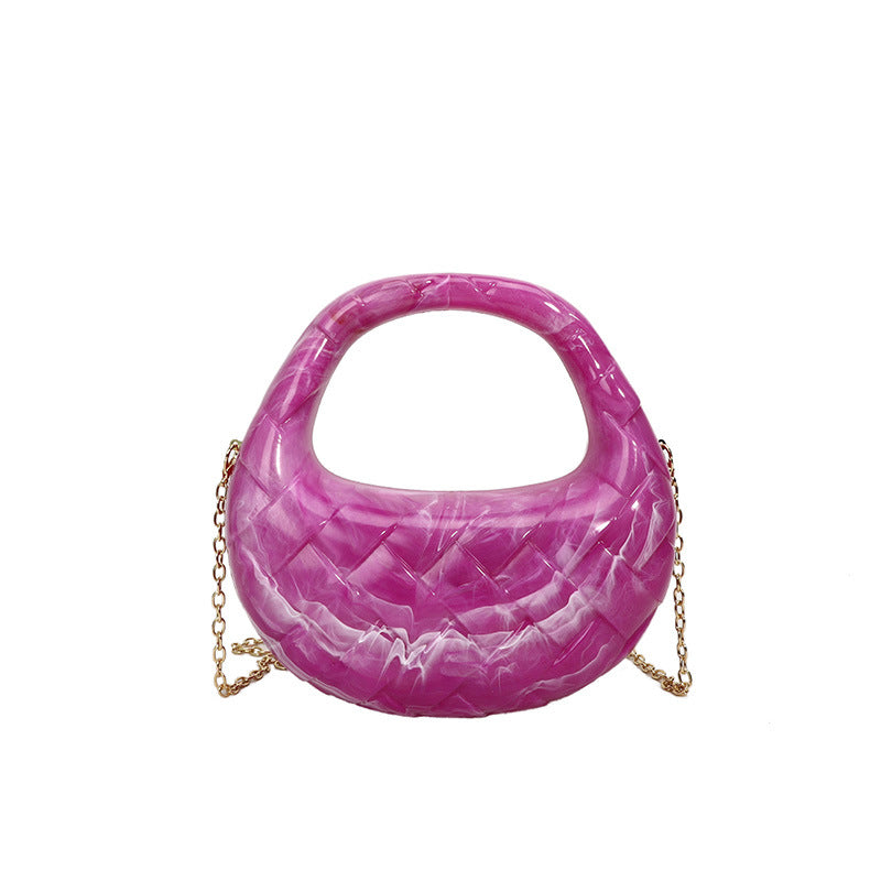 Acrylic Dumpling Dinner Bag bags Shopella Purple