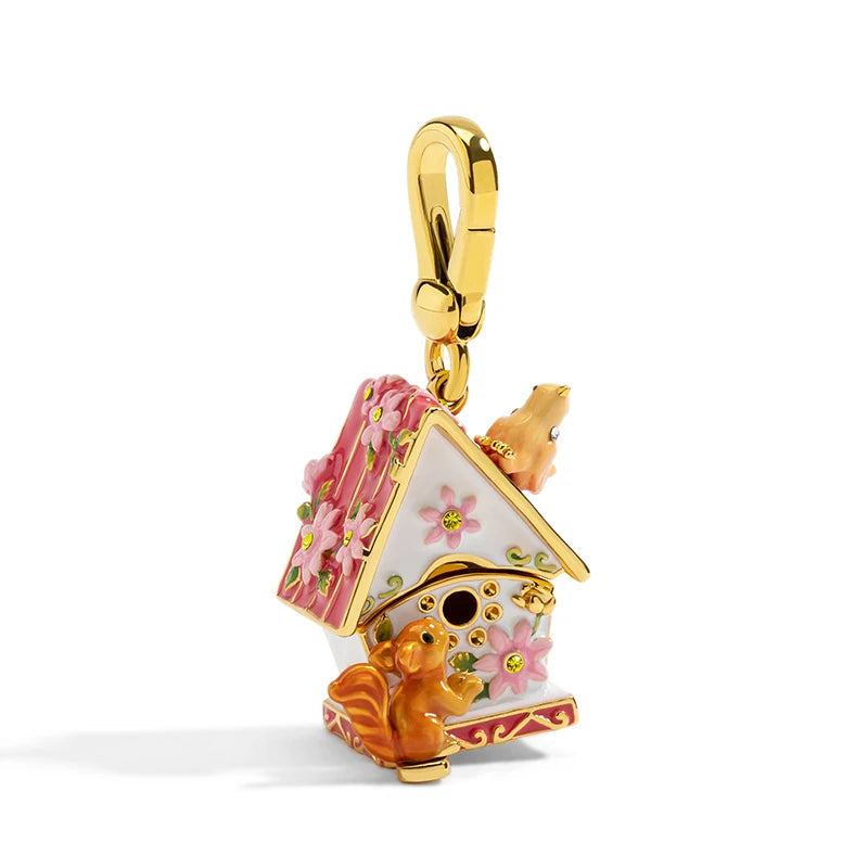 Squirrel & the House Enamel Charm charms Shopella