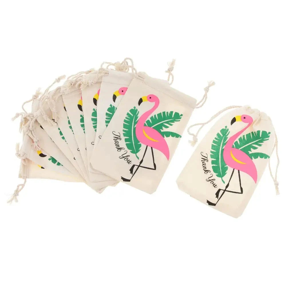 10Pcs Flamingo Packaging Gift Bags  Shopella   