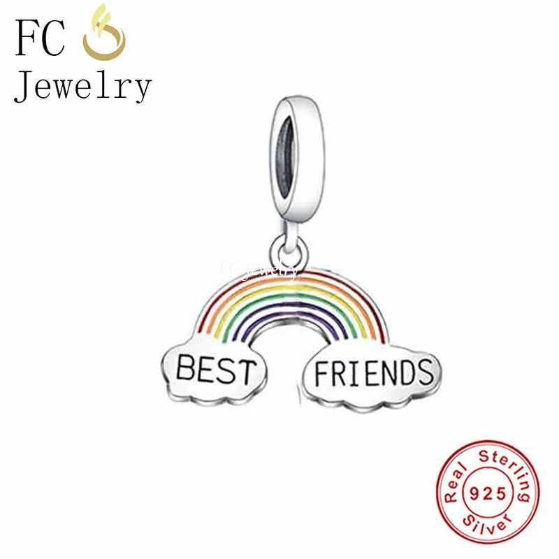 925 Sterling Silver Friends How You Doing Charms Charms & pendants Shopella Q2064