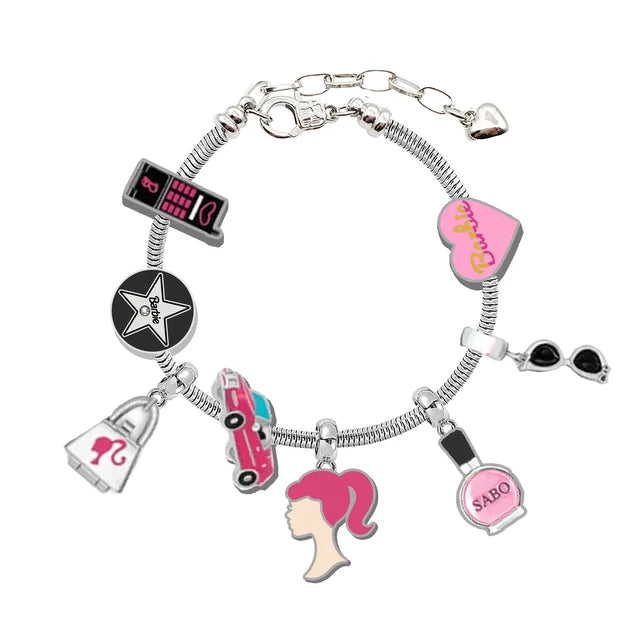 Barbie Pendant Charm Bracelet charm braclets Shopella   