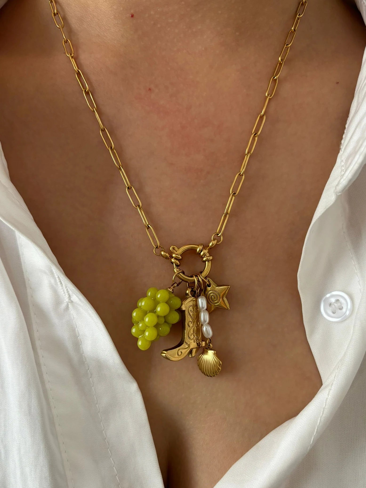 The Madonna Grape Pendant Necklace necklace Shopella