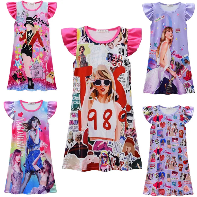 New Summer Kids Taylor Dress Sleepwear kids lifestyle Shopella   