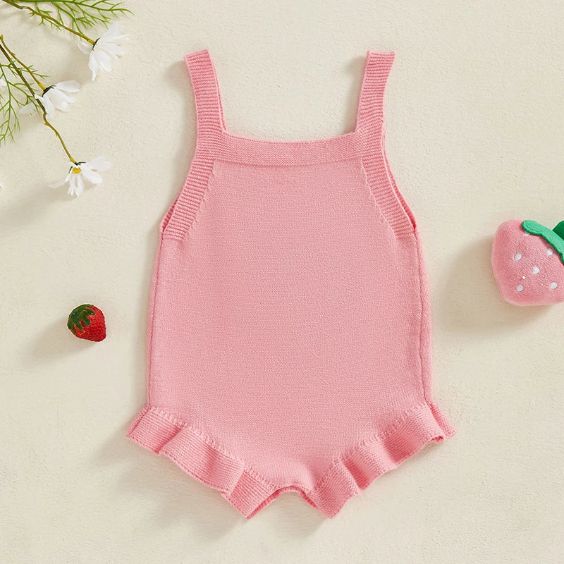 Strawberry Sweetness Knit Jumpsuit – Cozy & Adorable babywear Shopella