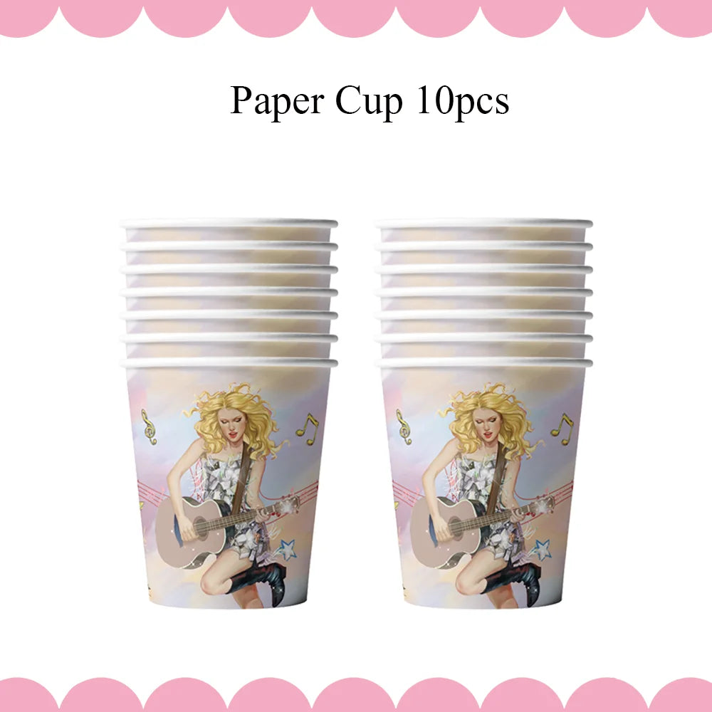 Star Singer Taylor Birthday Party Decorations  Shopella Cups-10Pcs_28 CHINA_28 