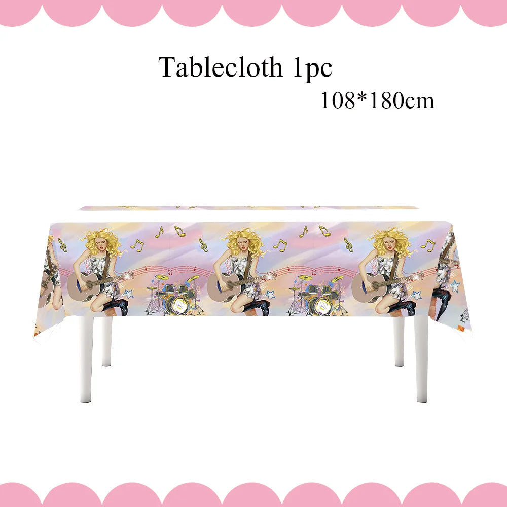 Star Singer Taylor Birthday Party Decorations  Shopella Tablecloth-1pcs_29 CHINA_29 