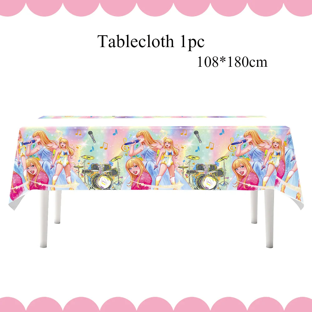 Star Singer Taylor Birthday Party Decorations  Shopella Tablecloth-1pcs_23 CHINA_23 