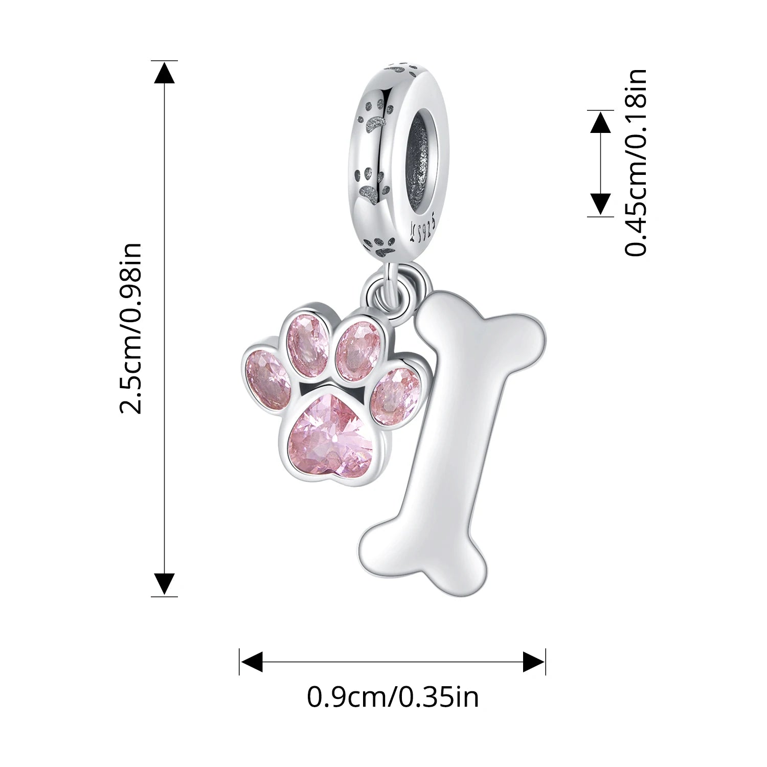 Assorted Silver Dog Charms silver charms Shopella SCC2127-PK