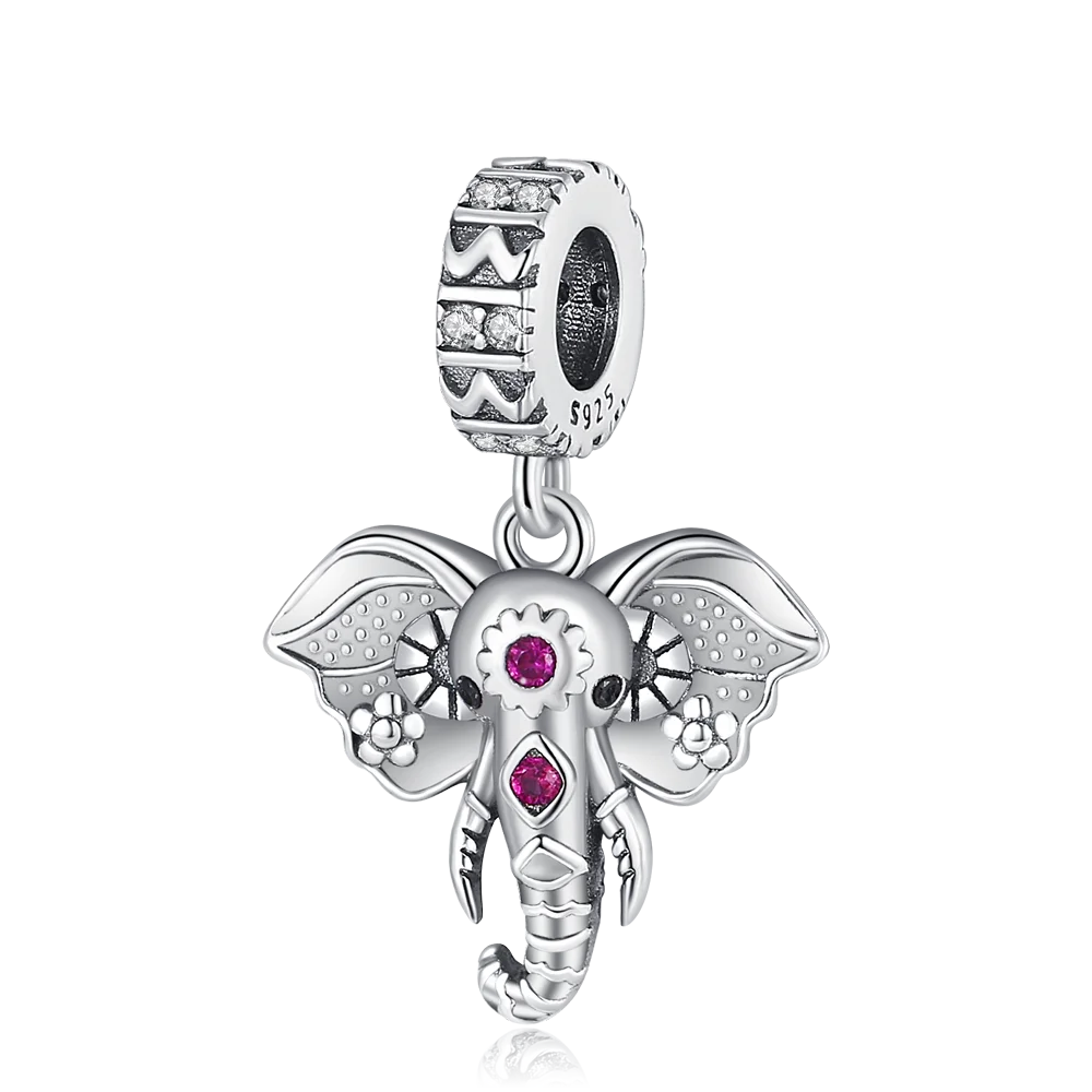 925 Sterling Silver Elephant Charm Fit Pandora Bracelet silver charms Shopella CCT449  