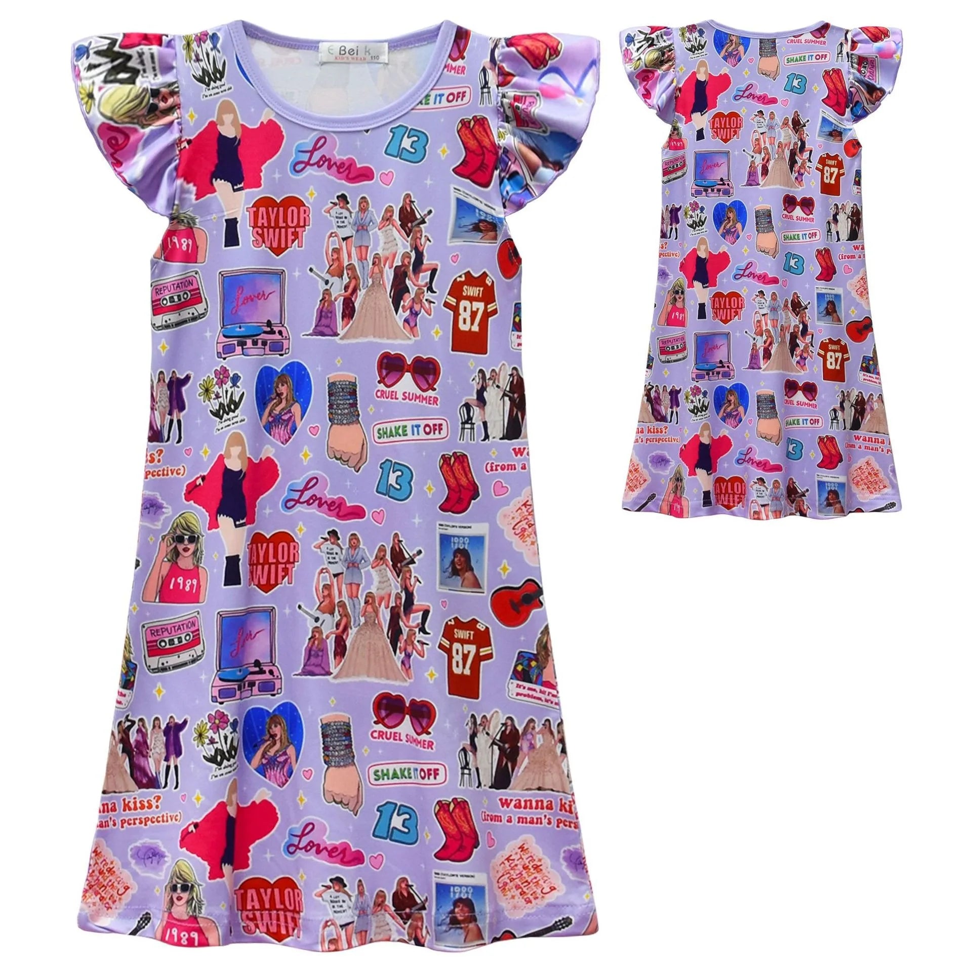 New Summer Kids Taylor Dress Sleepwear kids lifestyle Shopella 359 110 