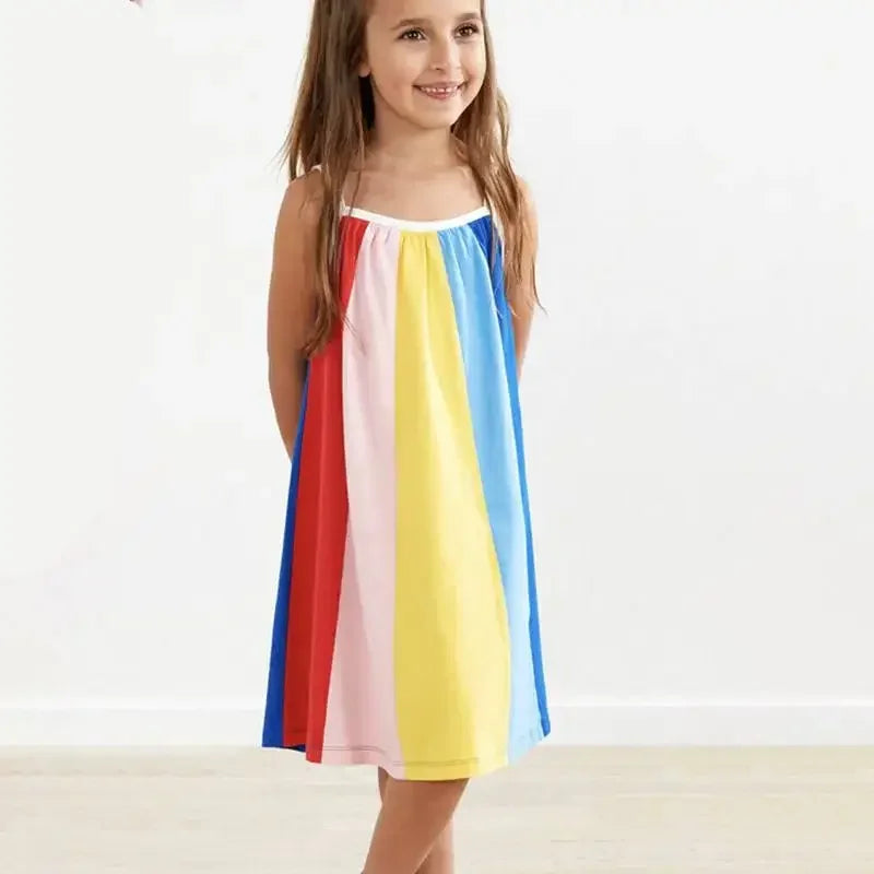 The Girls Rainbow Dress kids clothing Shopella