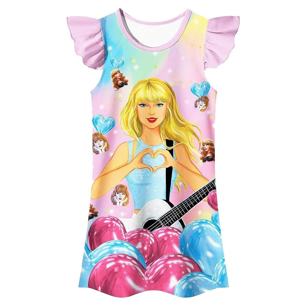 New Summer Kids Taylor Dress Sleepwear kids lifestyle Shopella 01 110 