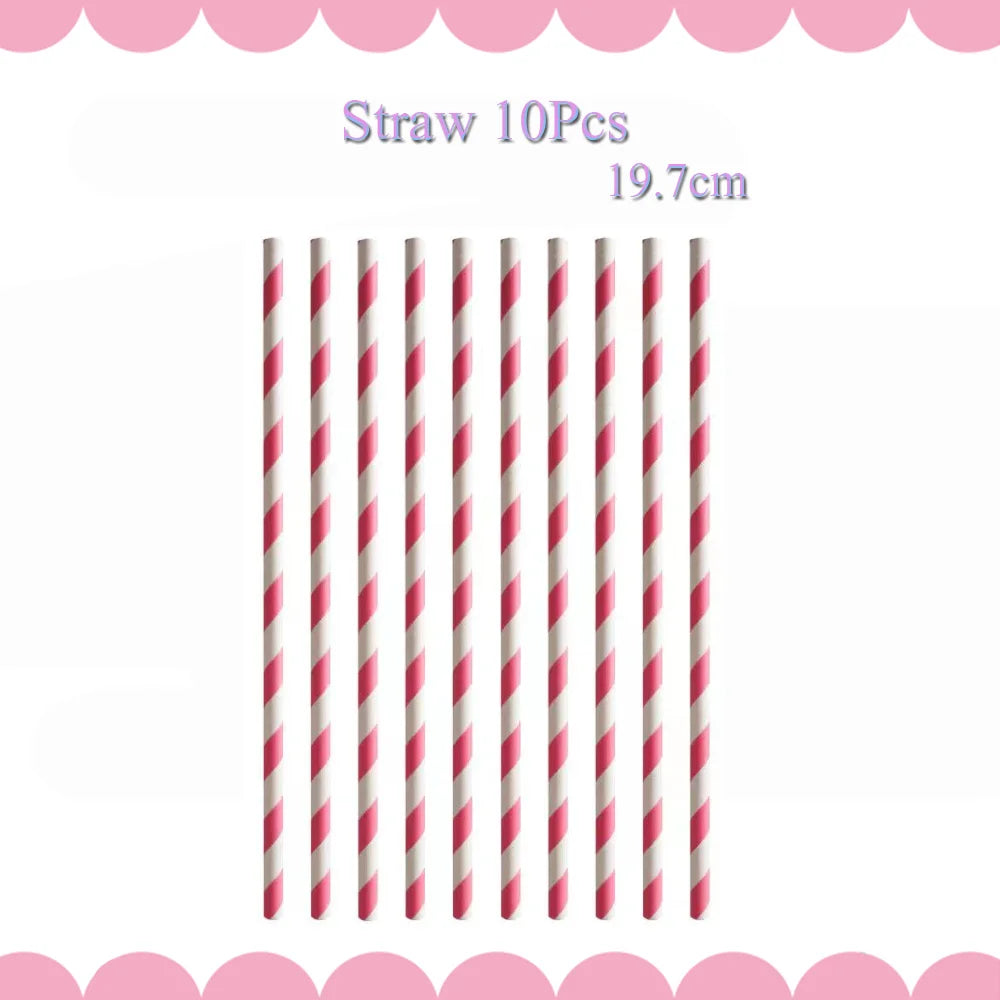 Star Singer Taylor Birthday Party Decorations  Shopella Straw-10Pcs CHINA 