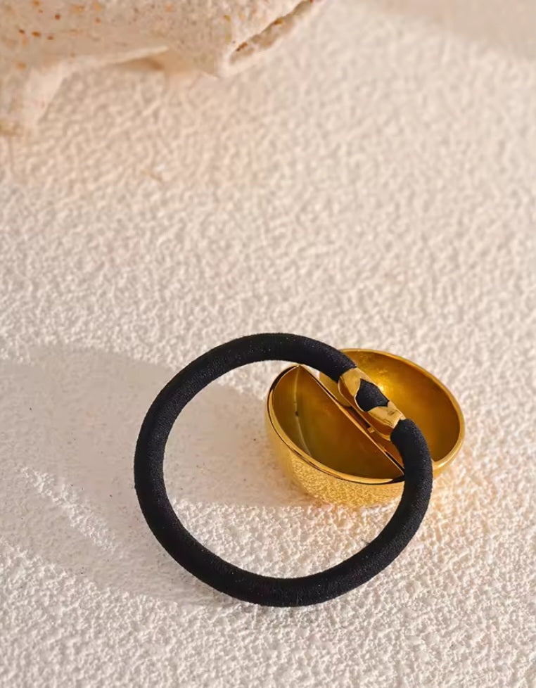 Gold Oval Hair Band Shopella