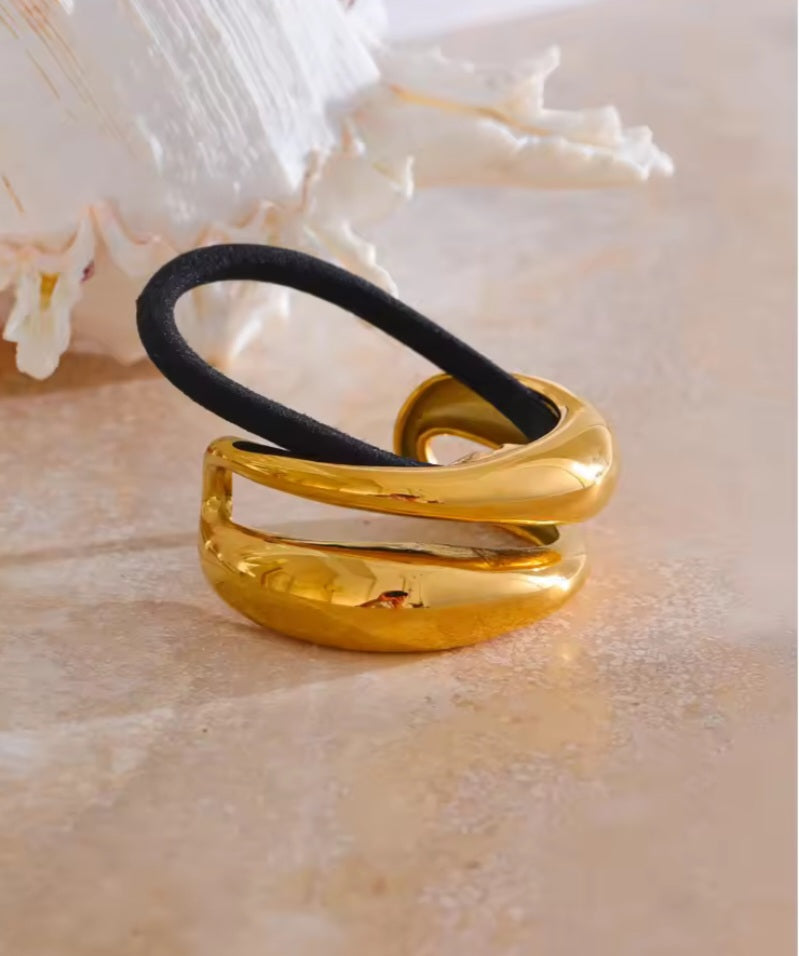 Double Gold Hair Band Shopella