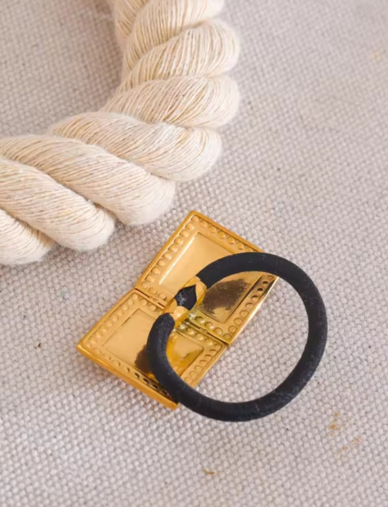 Gold Double Square Hair Band Shopella