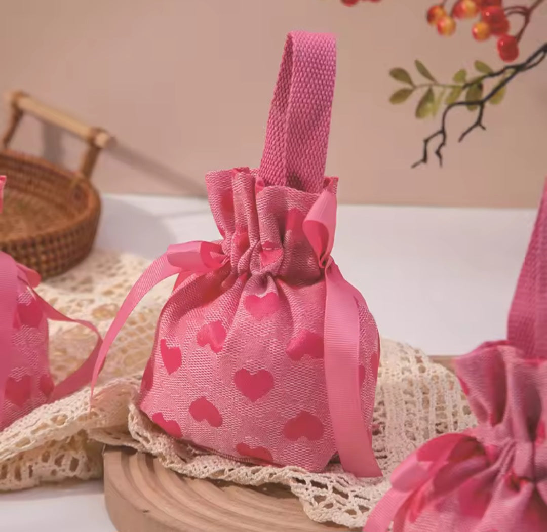 Pink Heart Gift Bags Gift packaging Shopella