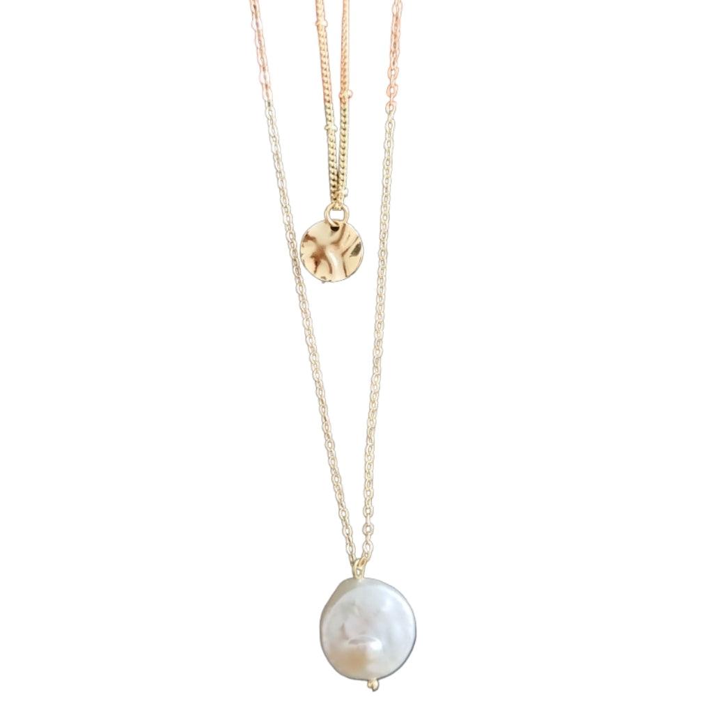 Bella’s Double Layer Pearl Necklace necklace Shopella