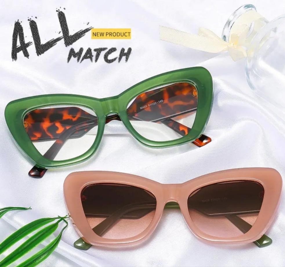 Green and Tortoiseshell Sunglasses accessories Shopella   