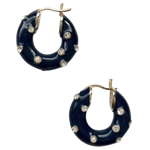 The Alice Blue Chunky Hoops Earrings Shopella