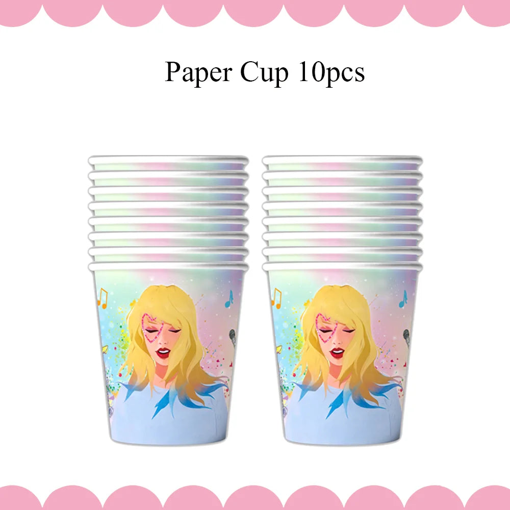 Star Singer Taylor Birthday Party Decorations  Shopella Cups-10Pcs_22 CHINA_22 