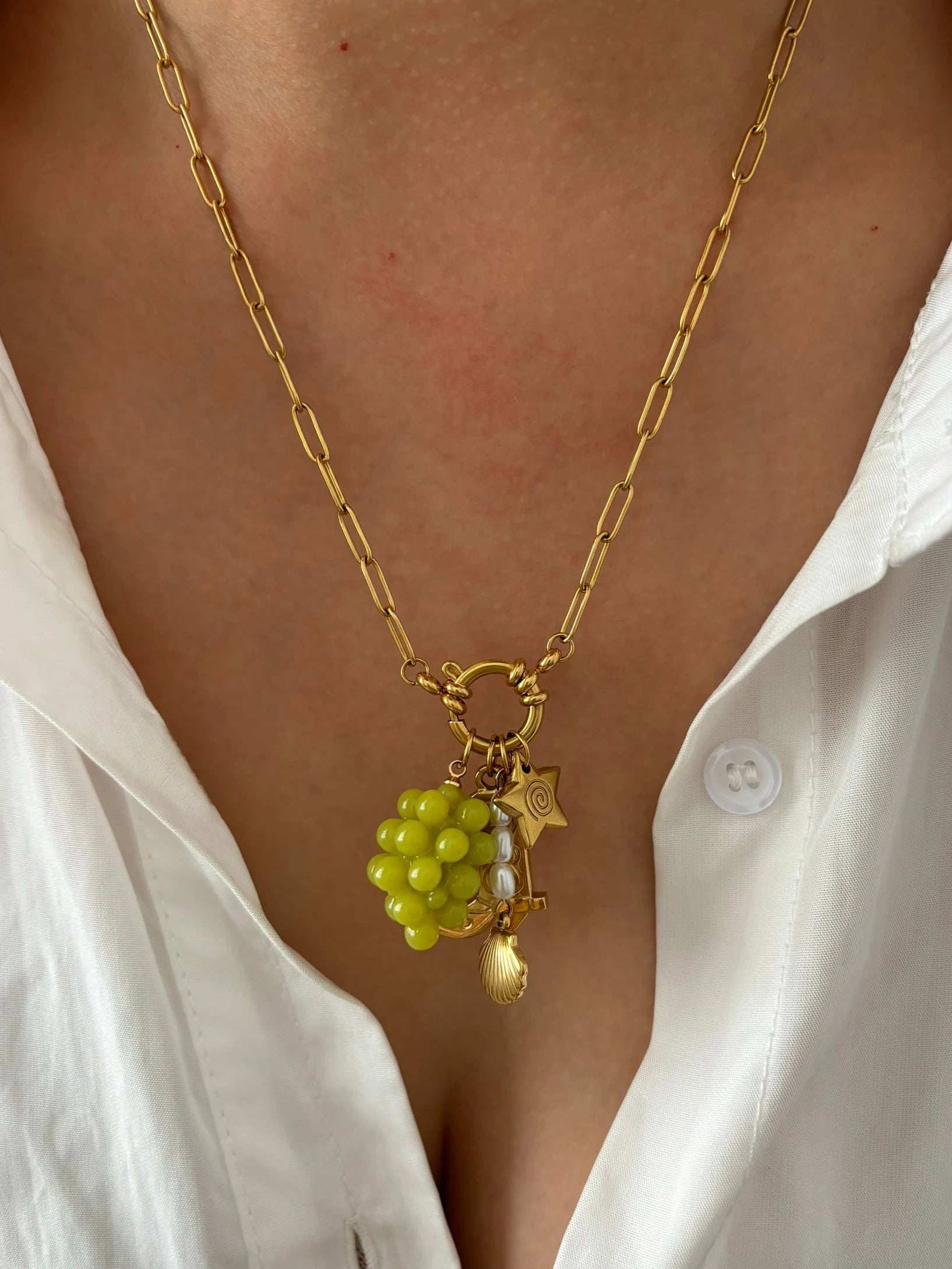 The Madonna Grape Pendant Necklace necklace Shopella