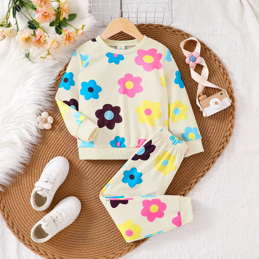 Floral Bliss Lounge Set – Comfy & Casual kids clothing Shopella