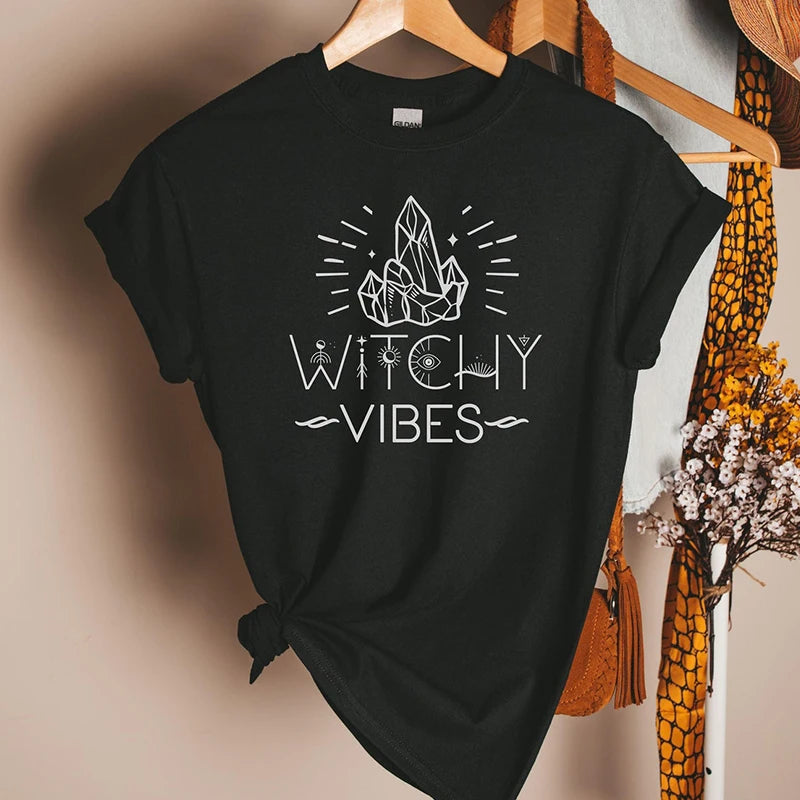 Witch Vibes Crystal Women T Shirt  Shopella black XXXL 