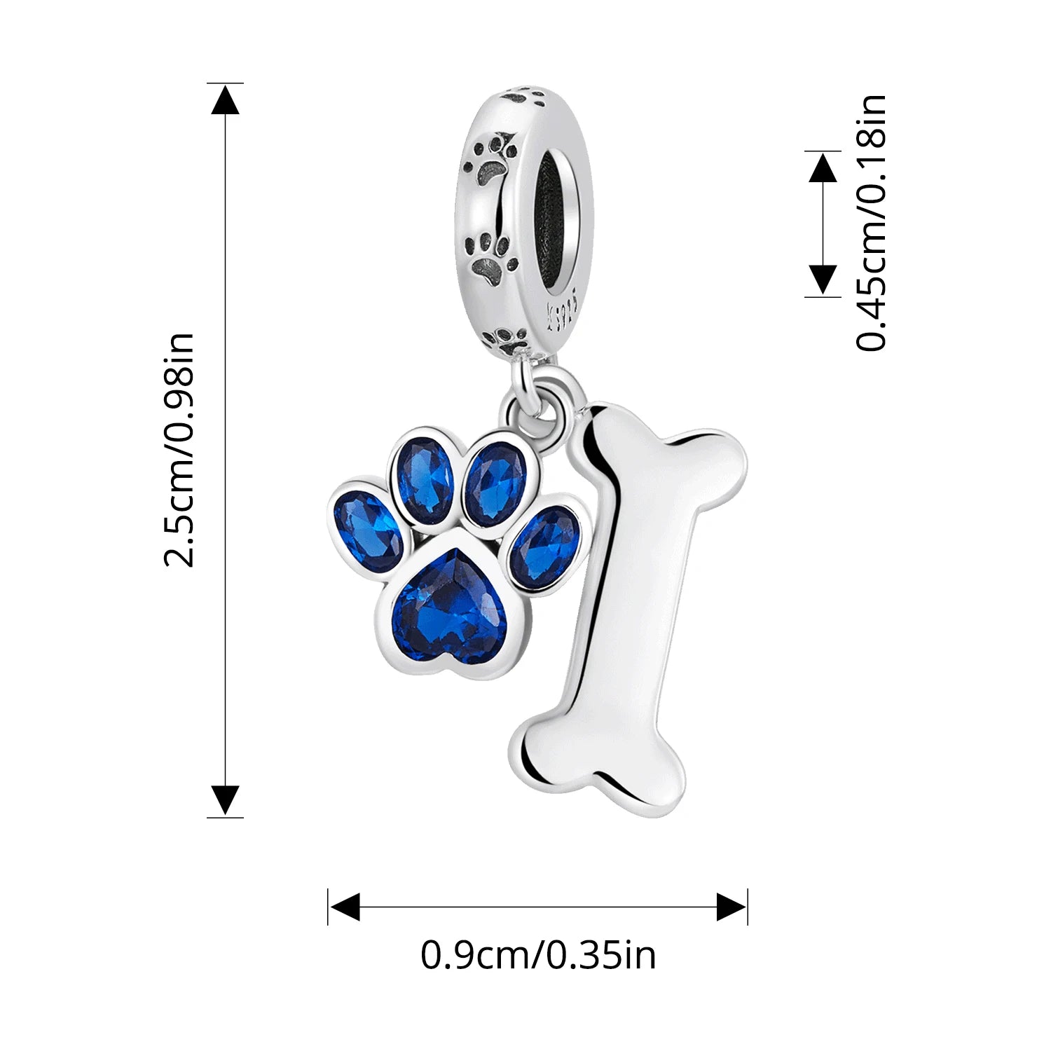 Assorted Silver Dog Charms silver charms Shopella SCC2127