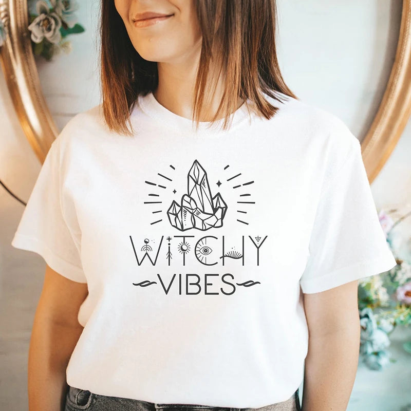 Witch Vibes Crystal Women T Shirt  Shopella   