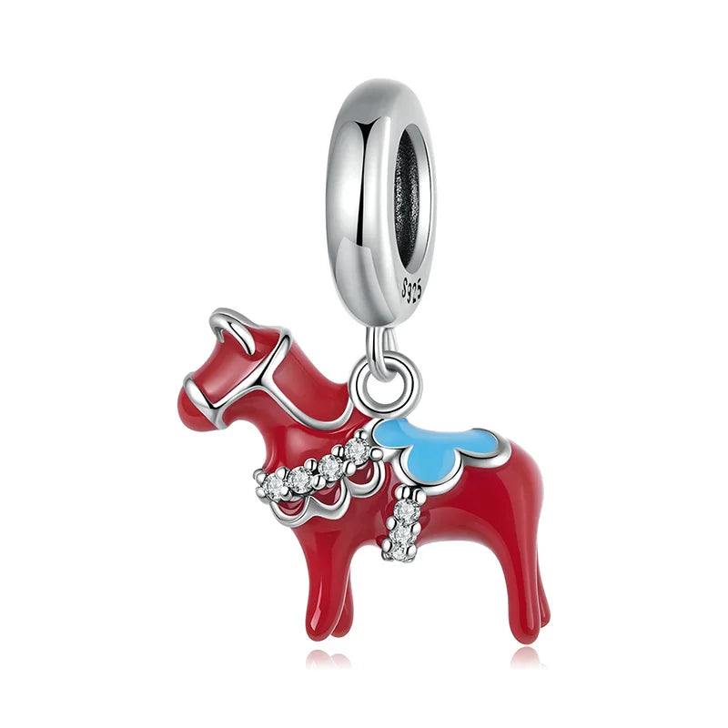 Sterling Silver Dala Horse Charm Charms & pendants Dropshipman Pony