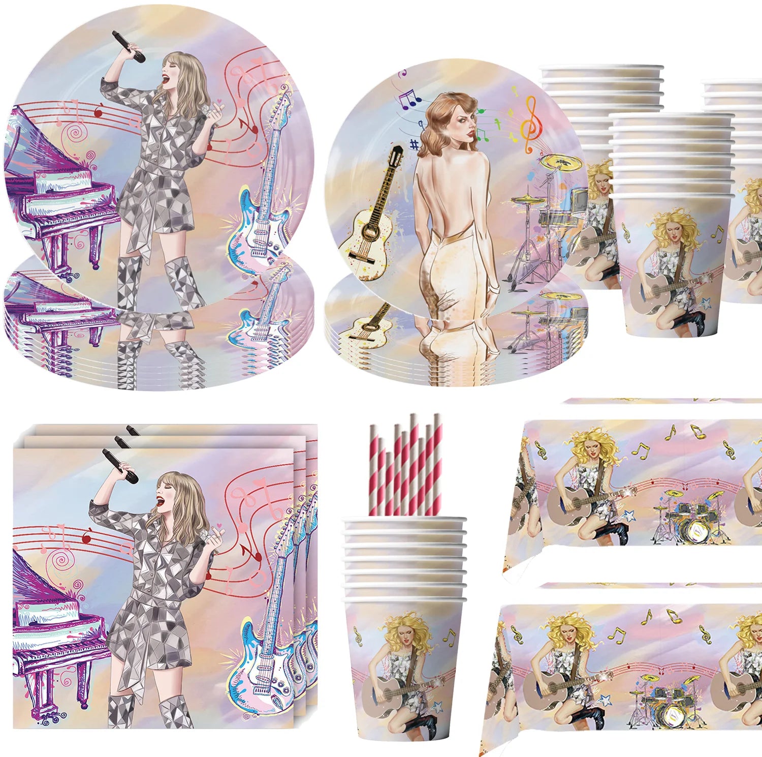 Star Singer Taylor Birthday Party Decorations  Shopella   