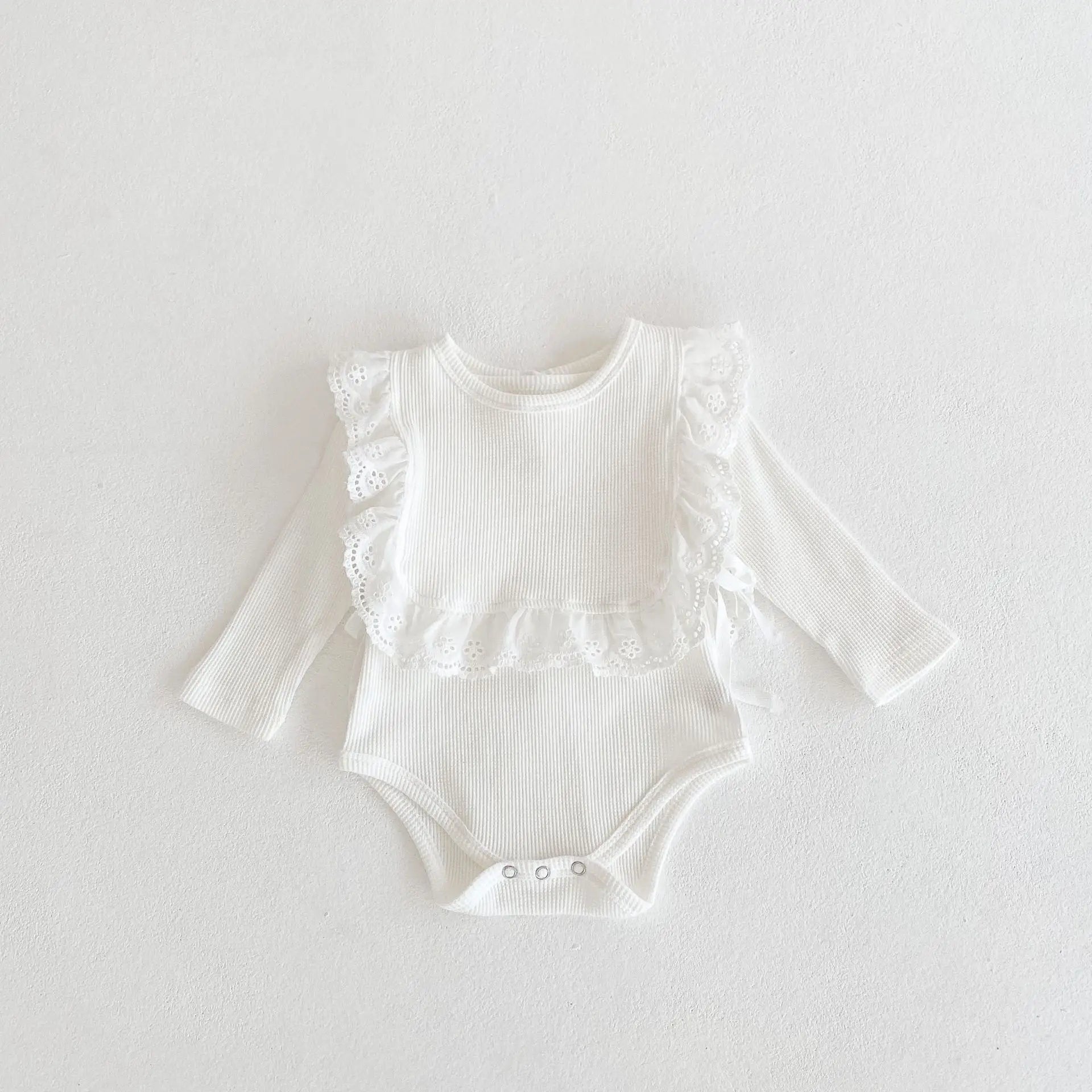 Maya Frill Charm Romper – Sweet & Stylish babywear Shopella WHITE 24-36M 100