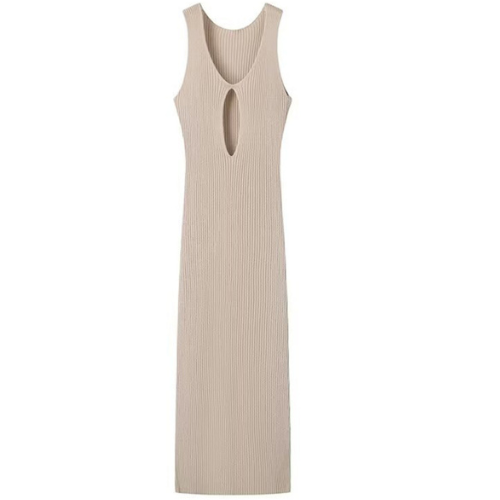 V-neck Sleeveless Sexy Hollow Slit Dress dresses kakaclo   