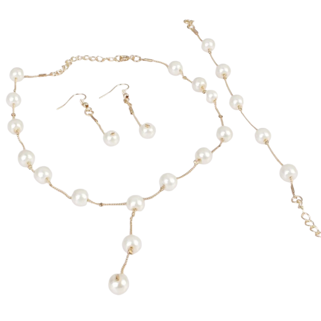 Fashion Pearl Jewellery Set jewellery Shopella   