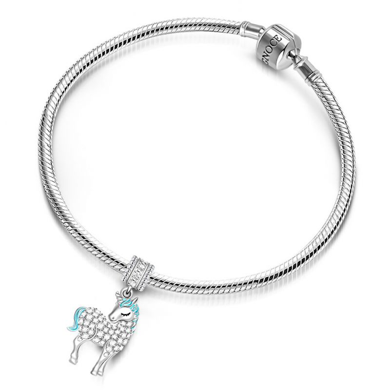 Unicorn Dangle Charm 925 Sterling silver Charms Shopella