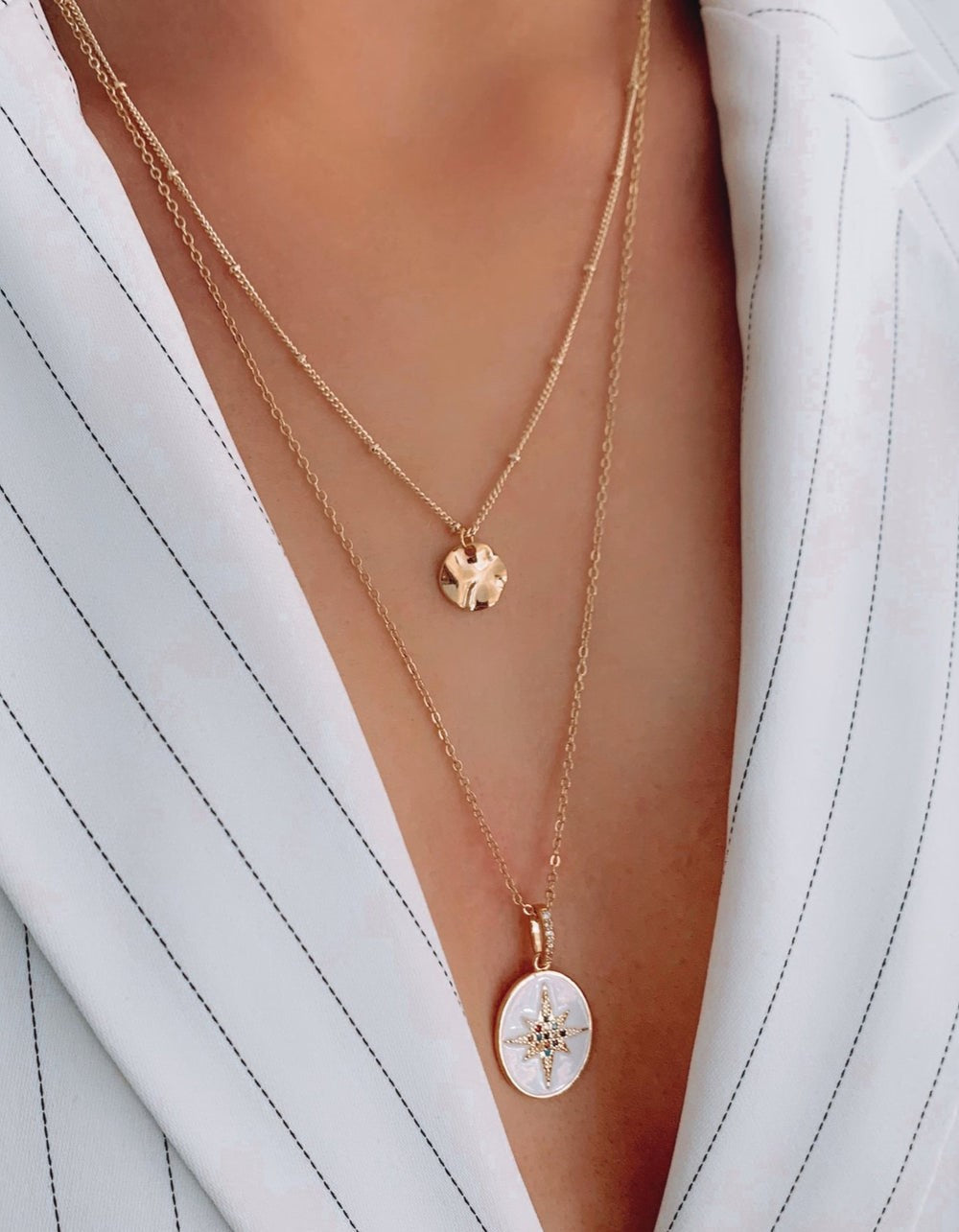 The Tyra Double Layer Necklace necklace Shopella