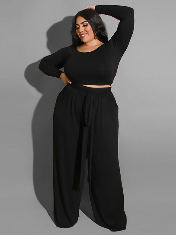 Plus Size Mega Casual Two-Piece Set  kakaclo   