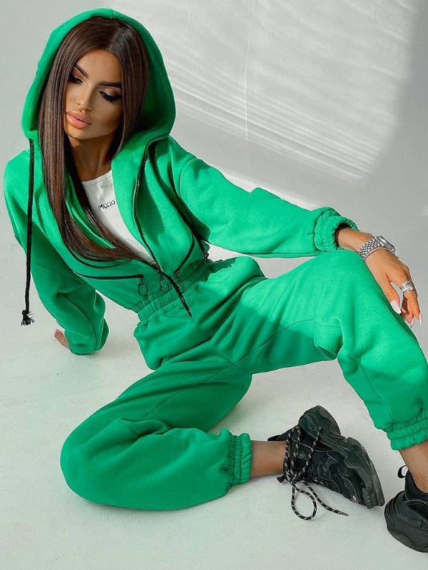 Title: Women Zip Up Casual Tracksuit Set  kakaclo   