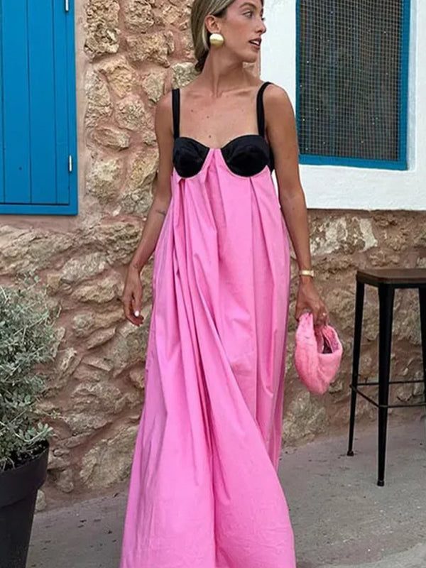 New Rockella Pink Long Dress  kakaclo   