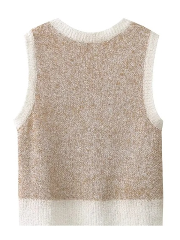 Sleeveless knitted Embroidered Woollen Vest clothing kakaclo   