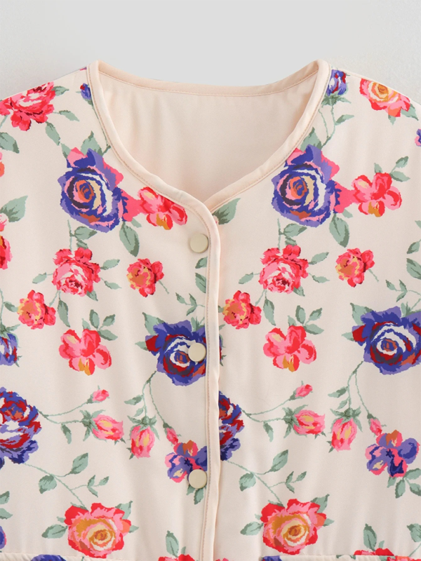 Ladies new floral print cotton jacket  kakaclo   