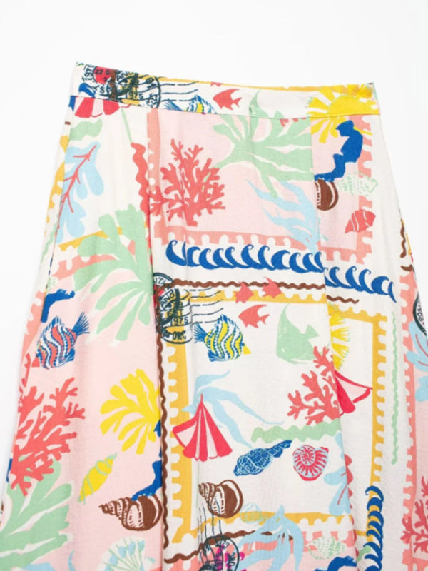 New Resort Patchwork Print Top/Skirt  kakaclo   